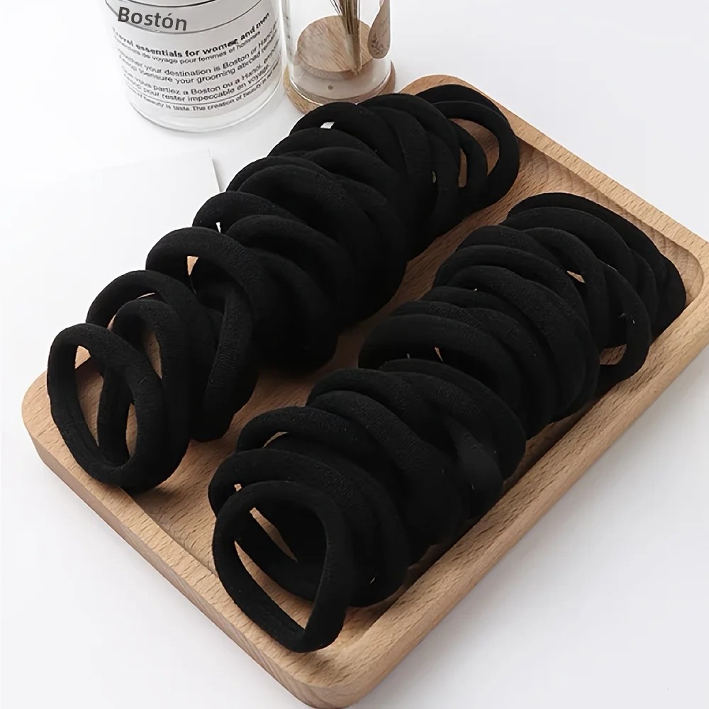 TK 50/100pcs Cinturones Elásticos Suaves Para El Cabello Conjunto De Accesorios Decorativos Para Niñas Bebés Material De Poliéster