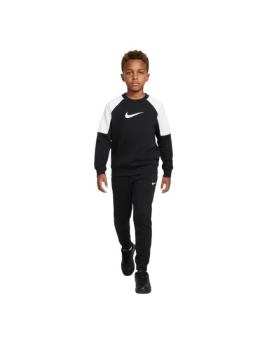 Chandal Nike Sportswear Big Kids Dri Fit Negro Blanco Hq9317-010 Conjunto Niño Niña