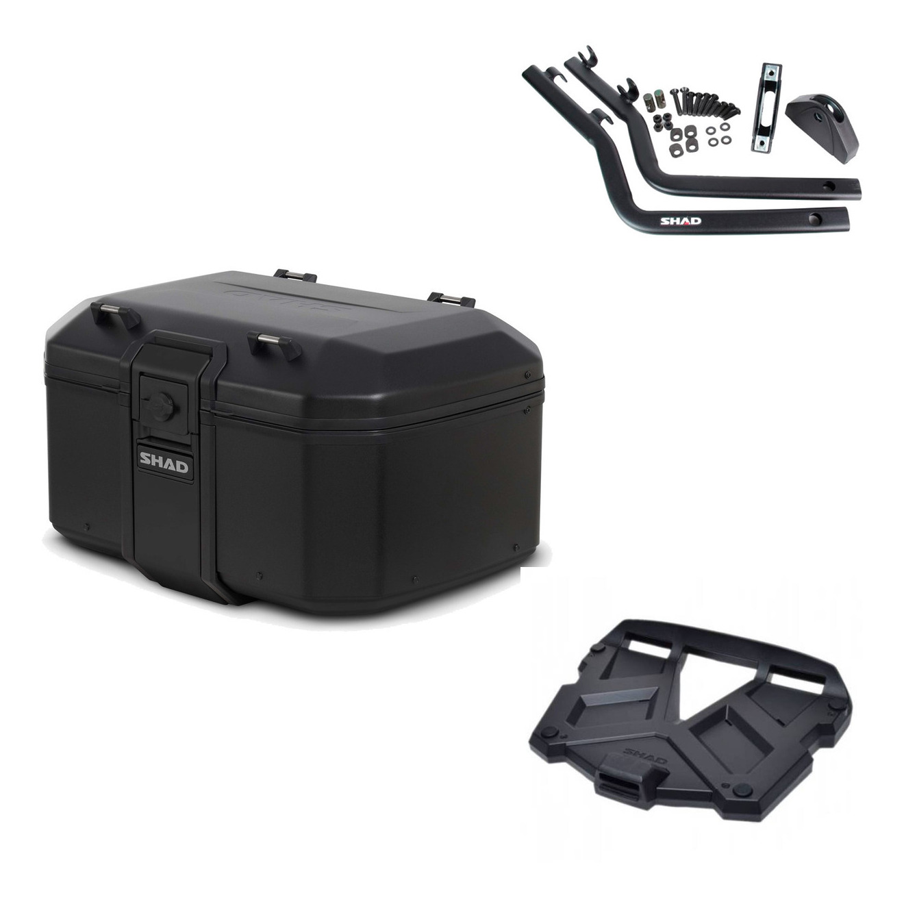 Baul Tr55 Pure Black + Parrilla Terra Pl KIT-569151
