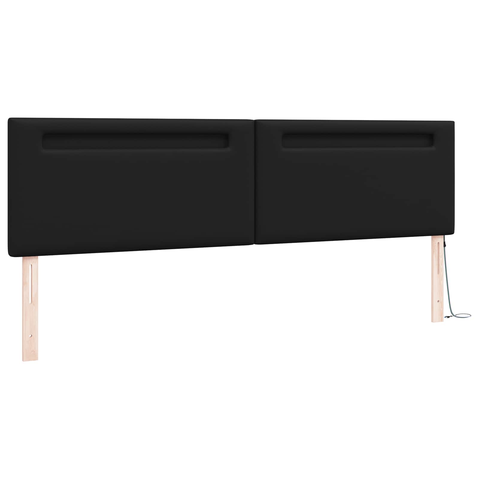 vidaXL Cabecero LED Cuero sintético Multicolor Muebles Modernos Decoración dormitorio