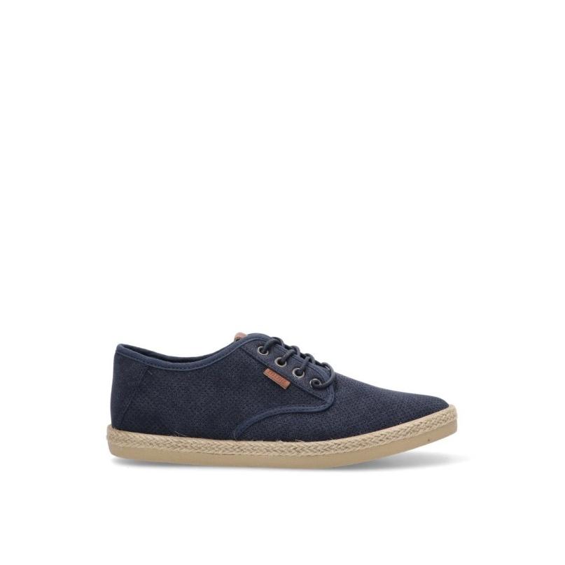 Bluchers Mustang - Hombre - Suela Plana - Modelo 84780 - Color Marino