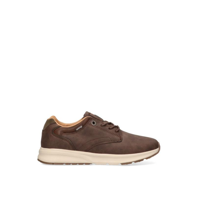 Bluchers Mustang - Hombre - Suela Plana - Modelo 84440 - Color Marron