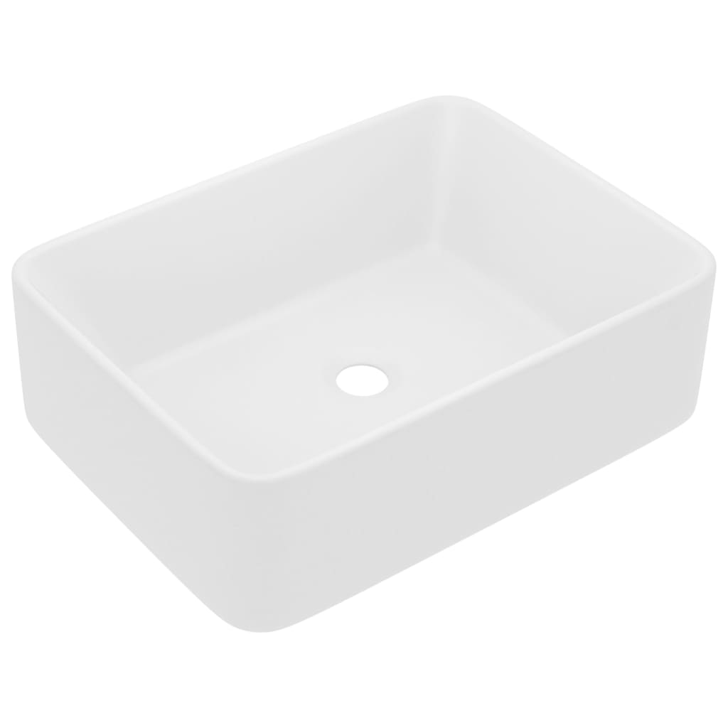 vidaXL Lavabo de Lujo Cerámica Mate Tocador Montado Encima Piedra Color matte light grey,  matte dark grey,  matte dark brown y mas