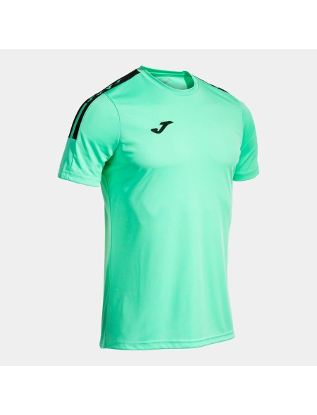 Camiseta manga corta hombre Olimpiada verde negro  103245.422