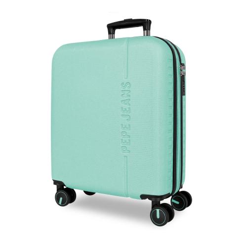 Maleta de Cabina Rígida 4 Ruedas Dobles - ABS - Pepe Jeans Montana 75686 - Candado Combinación TSA - 55 x 40 x 20/23 Cm - Equipaje de Mano - Nueva Colección SS26 -