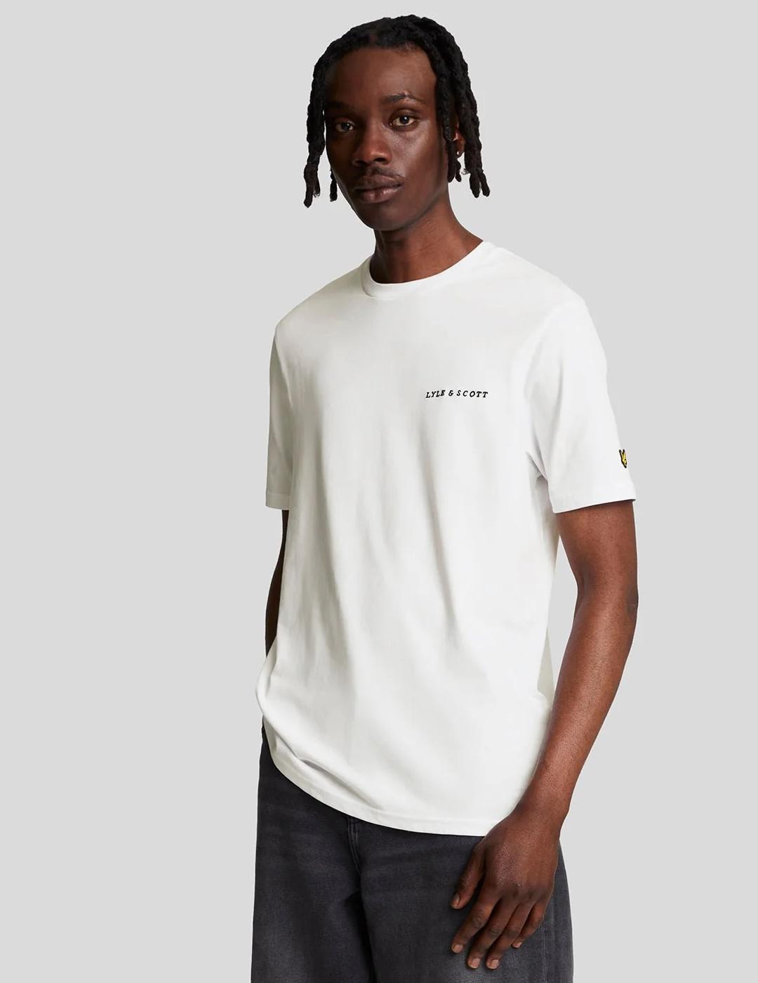LYLE&SCOTT CAMISETA BLANCA EMBROIDERED