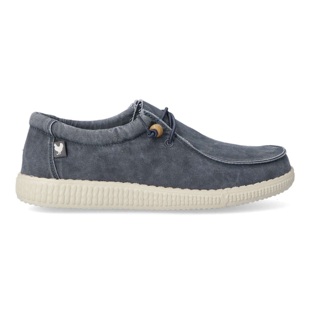 WALK IN PITAS - Zapatos Wallabee lona desgastada para hombre, cómodos y ligeros con cierre de cordón elástico y plantilla Comfort Insole transpirable