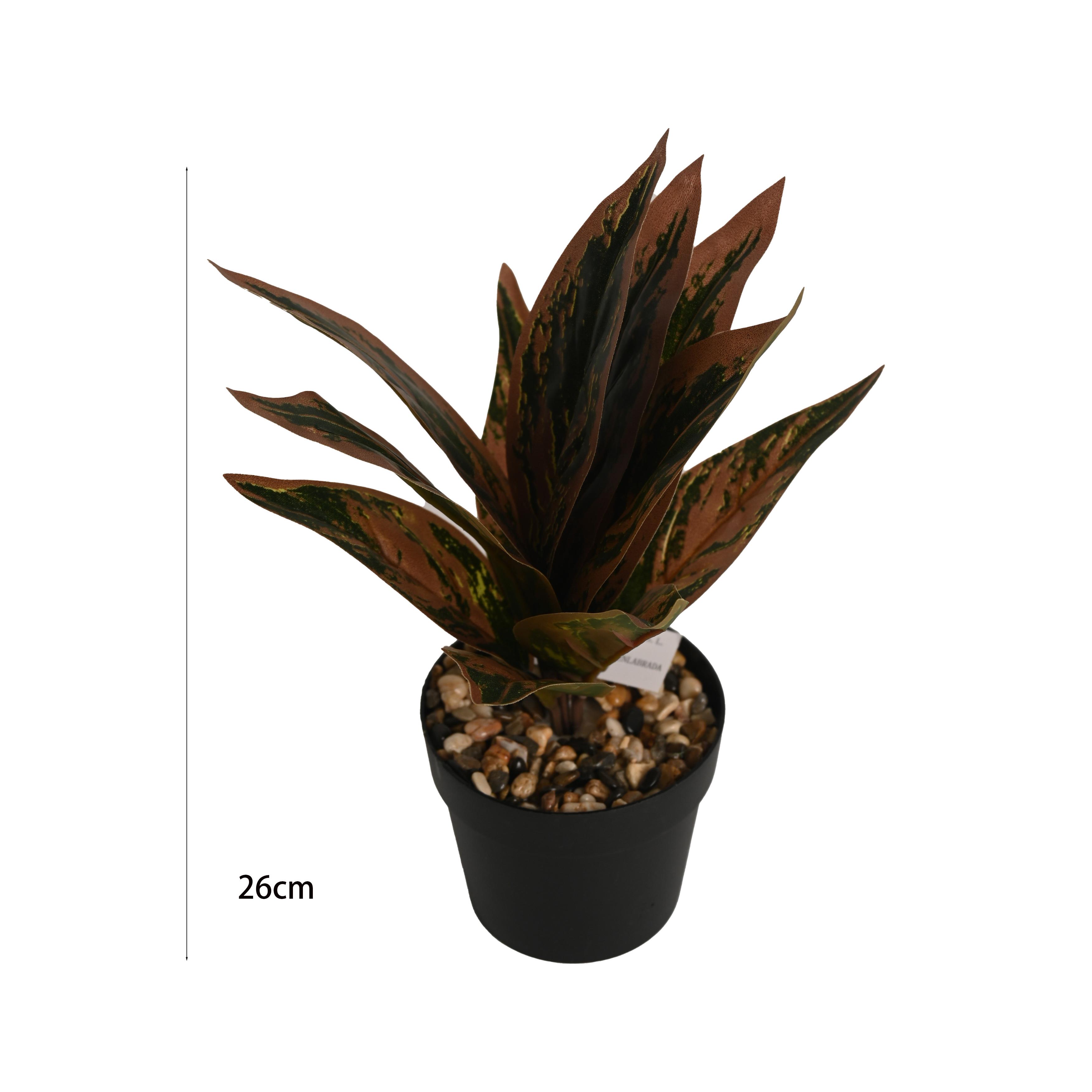 Poenia Arte Floral - Planta Artificial Realista Con Maceta 26CM - REF M630811 - Decoración Hogar