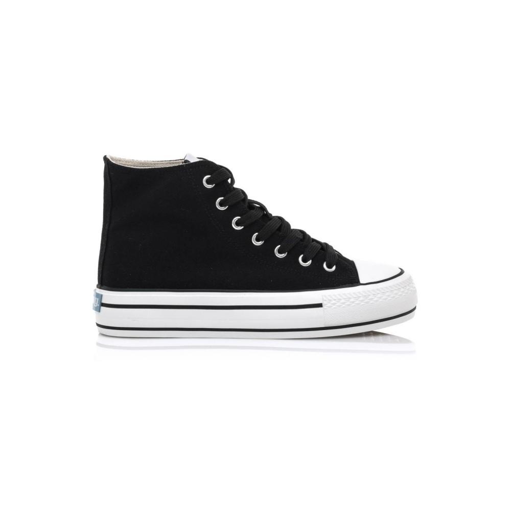 Botas tipo sneakers para mujer Mustang Bigger X 60172 Negro
