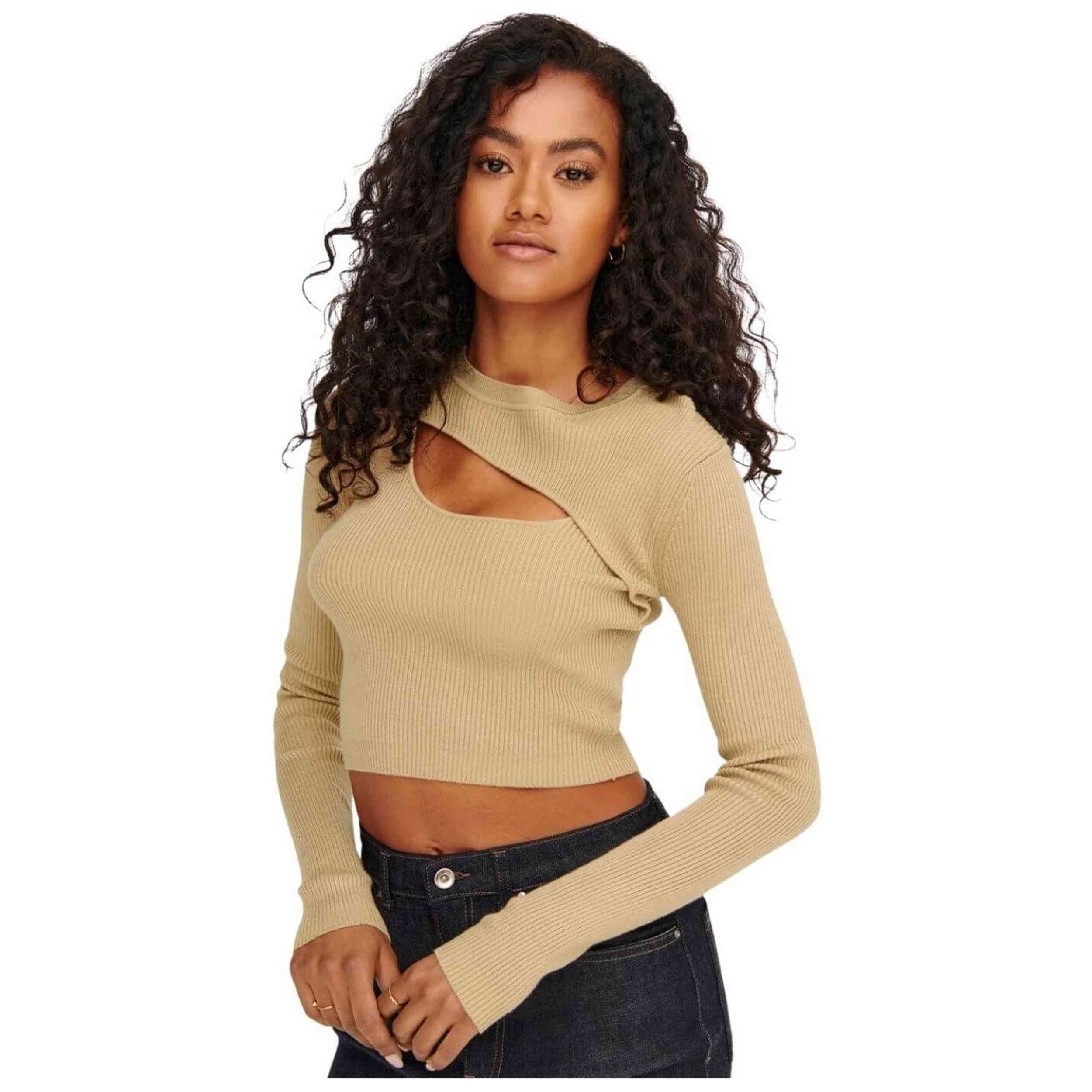 Top Only modelo 500300100029 para Mujer en color Beige