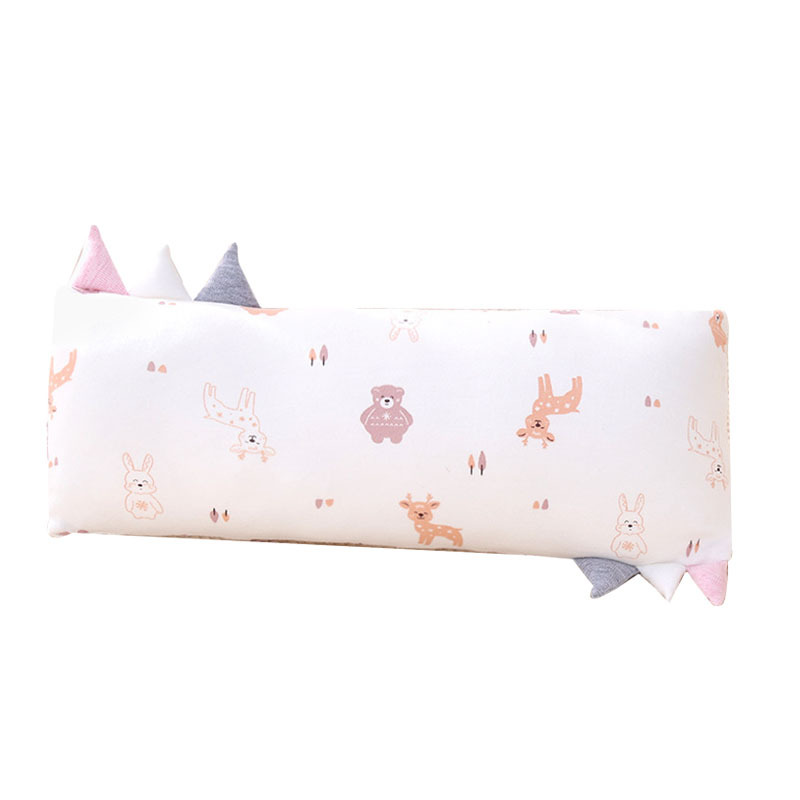 OmHom Almohada masticable de algodón para bebé, almohada relajante para la siesta, transpirable y agradable para la piel, almohada desmontable antisueño