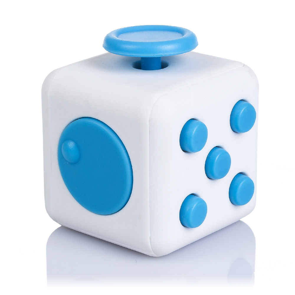 DAM. FIDGET CUBE ANTI ESTRÉS CON 6 MÓDULOS RELAJANTES 4x4x4 cm.