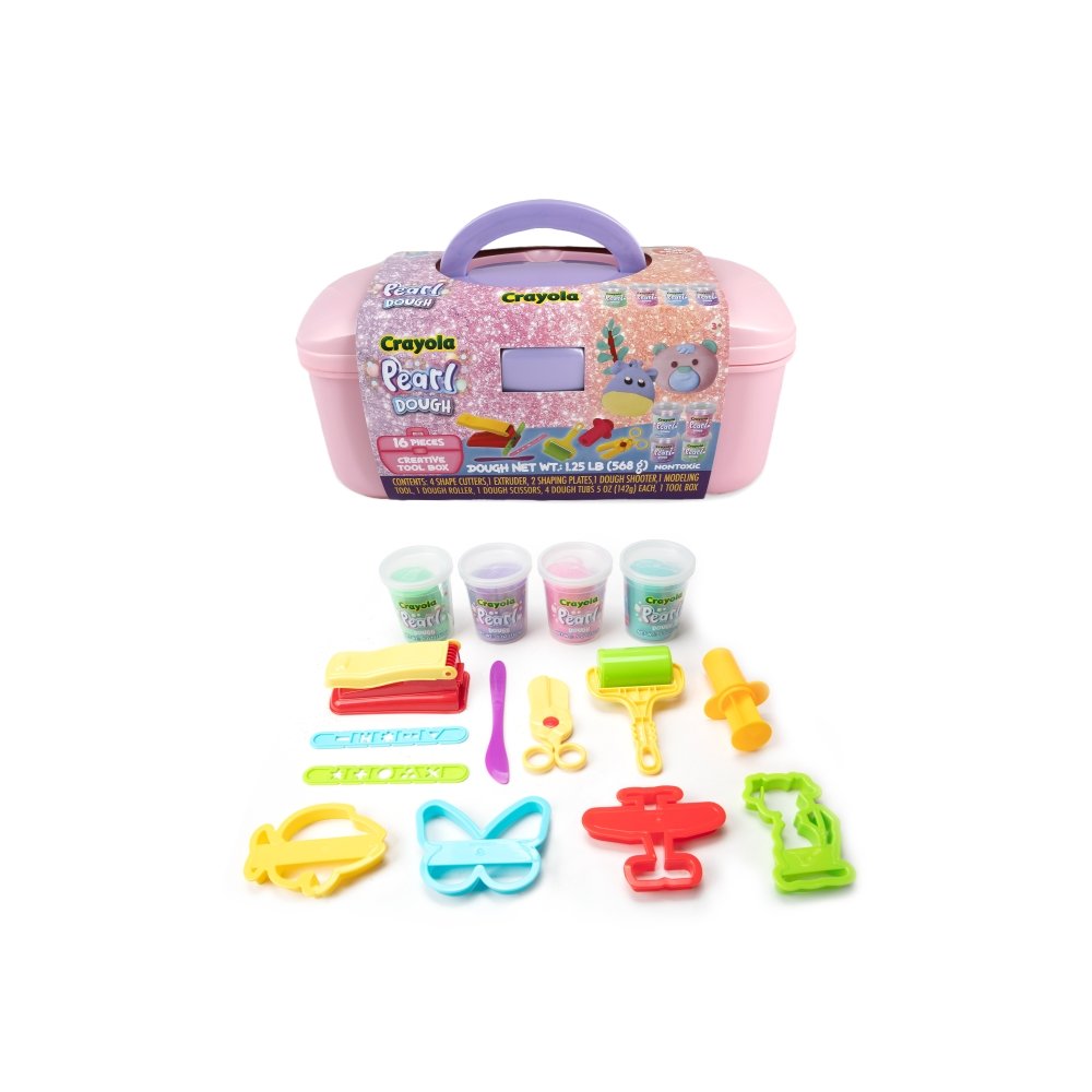 CEFA MALETIN ACTIVIDADES PLASTILINA CRAYOLA PEARL DOUGH 16 PIEZAS CRAYOLA 17x31x14 Cms.
