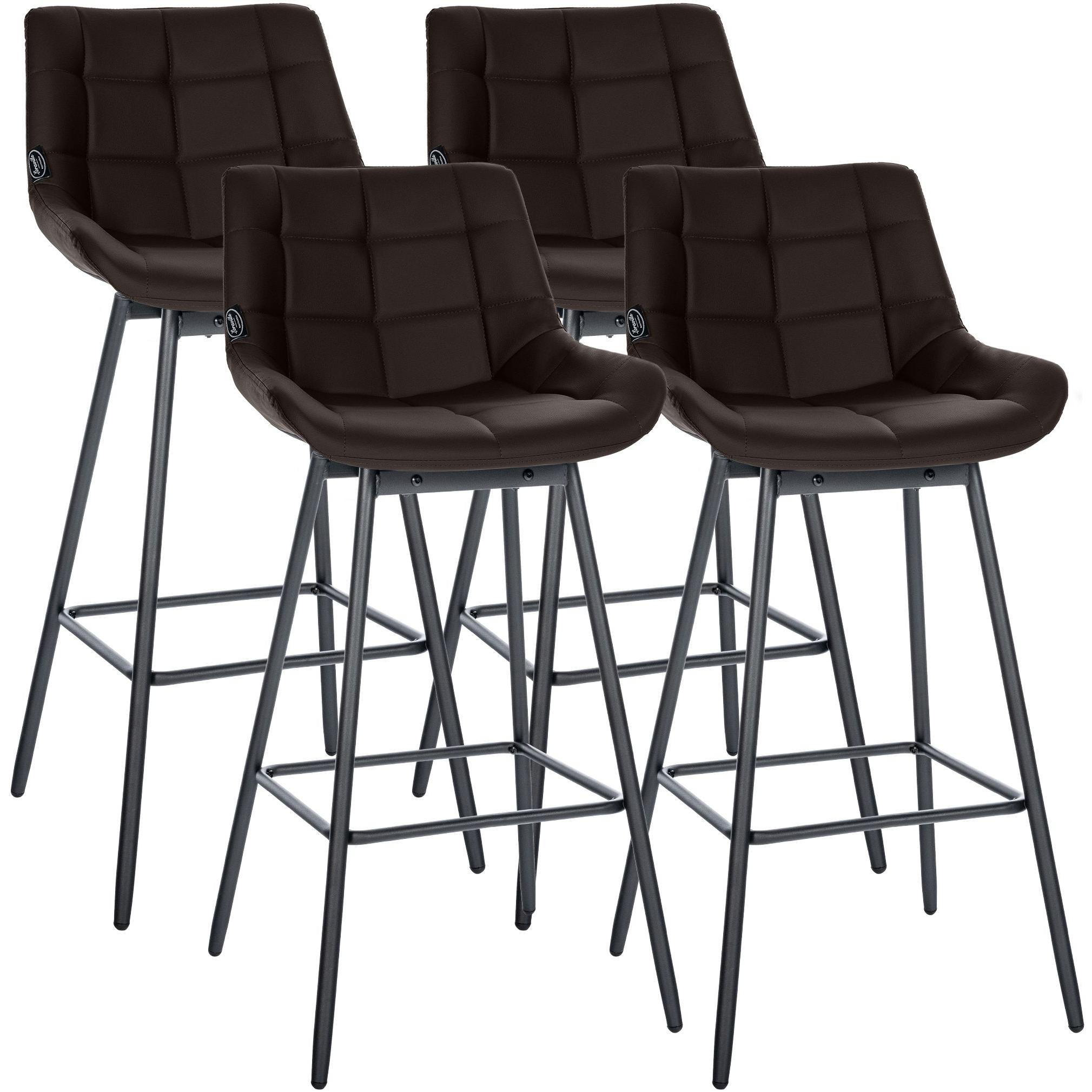 4er Set Barhocker Weston Schwenkbar Kunstleder