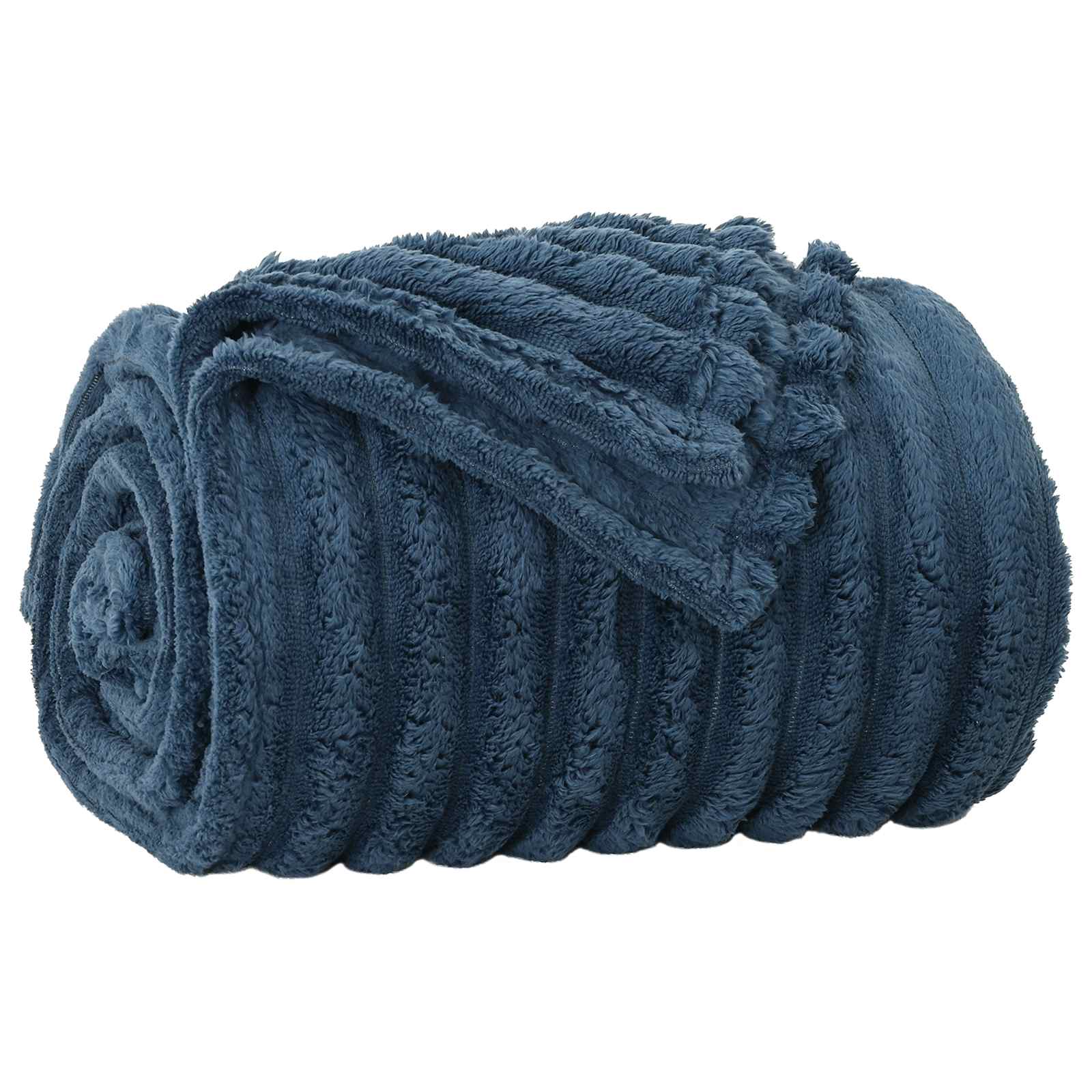 vidaXL Manta Azul marino 200 x 150 cm Lana