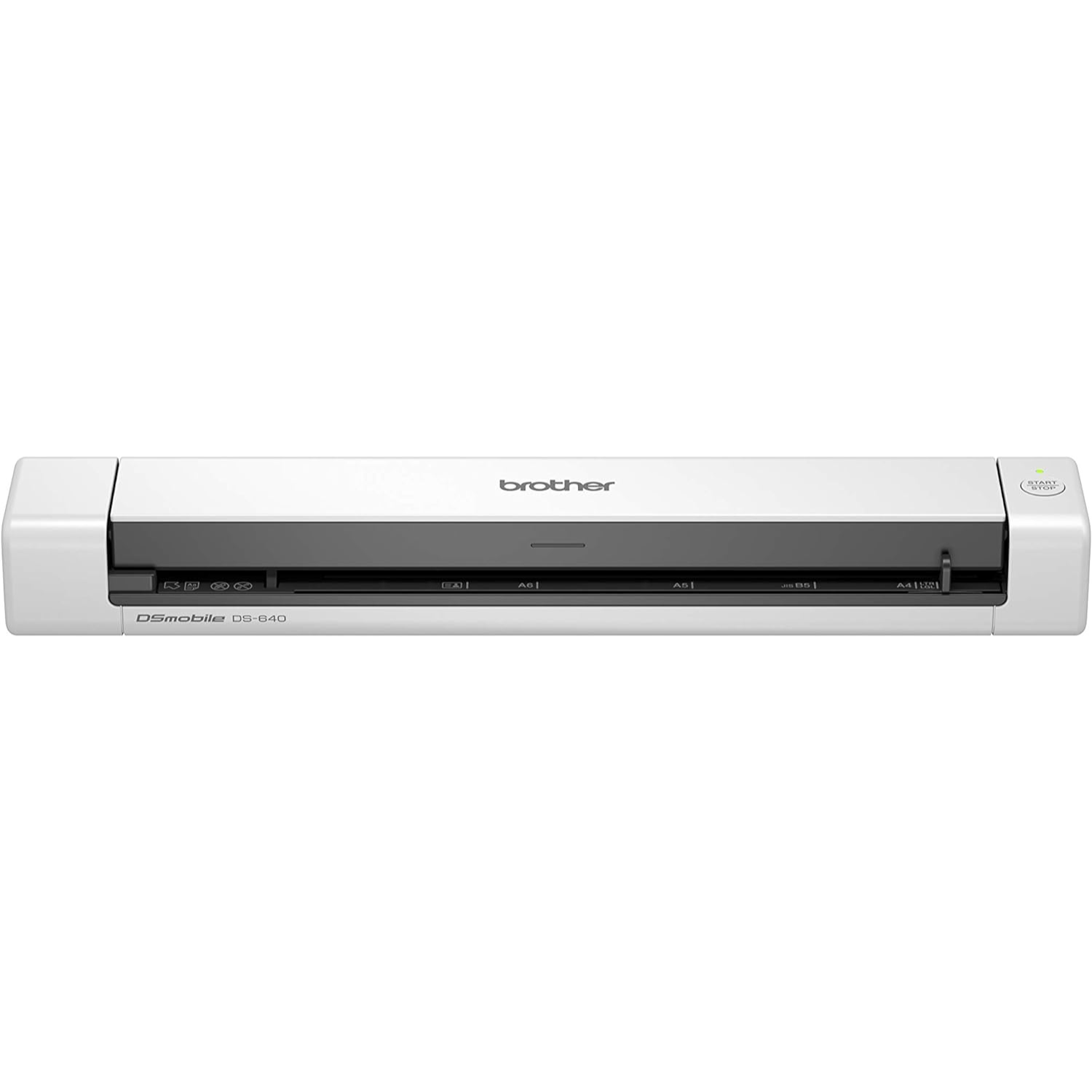 Brother DS-640 - Escáner Profesional Portátil de Documentos a Color |15 PPM | Interfaz Estándar USB 3.0 | Fuentes de Luz LED | Escanea a Correo Electrónico, Archivo, Imagen | OCR Ultracompacto | Ligero y Versátil | Compatible con Mac y Windows - Blanco