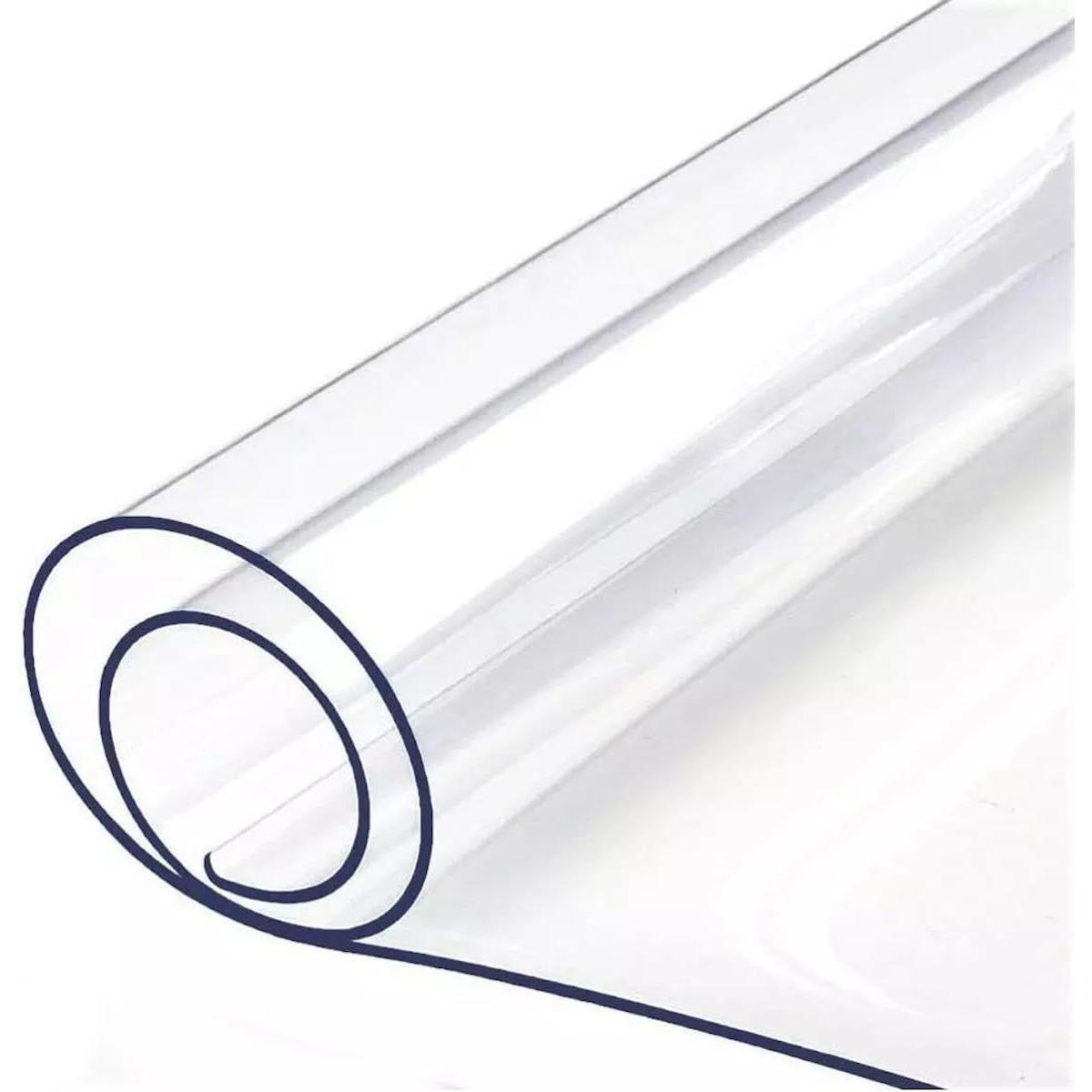 Hule Antimanchas Mantel Mesa Comedor y Mesa Cocina PVC Impermeable Transparente cristal 20 Micrón