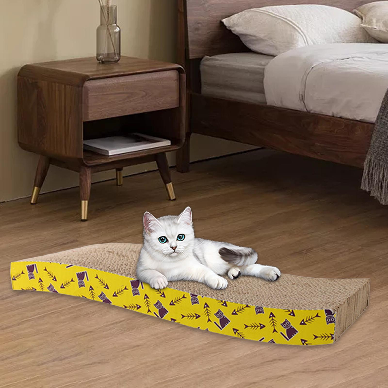 TK Tablero De Rasguñado Para Gatos Con Cama Mueble De Cartón Duradero Para Juguete De Gato Adecuado Para Gatos Pequeños Medianos Y Grandes