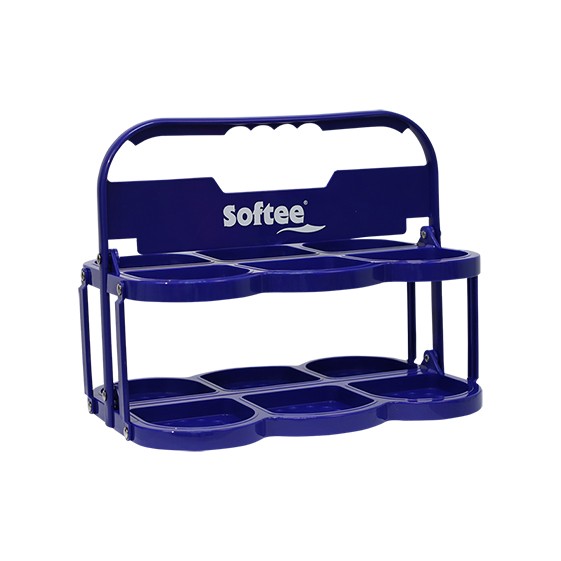 portabotellas plegable deluxe  para 6 botellas