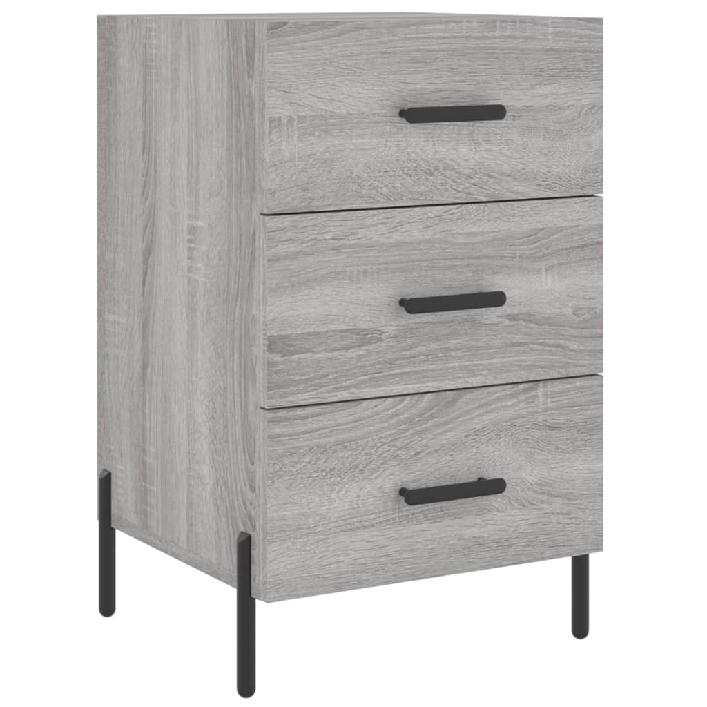 vidaXL Mesita de noche madera de ingeniería 40x40x66 cm Multicolor