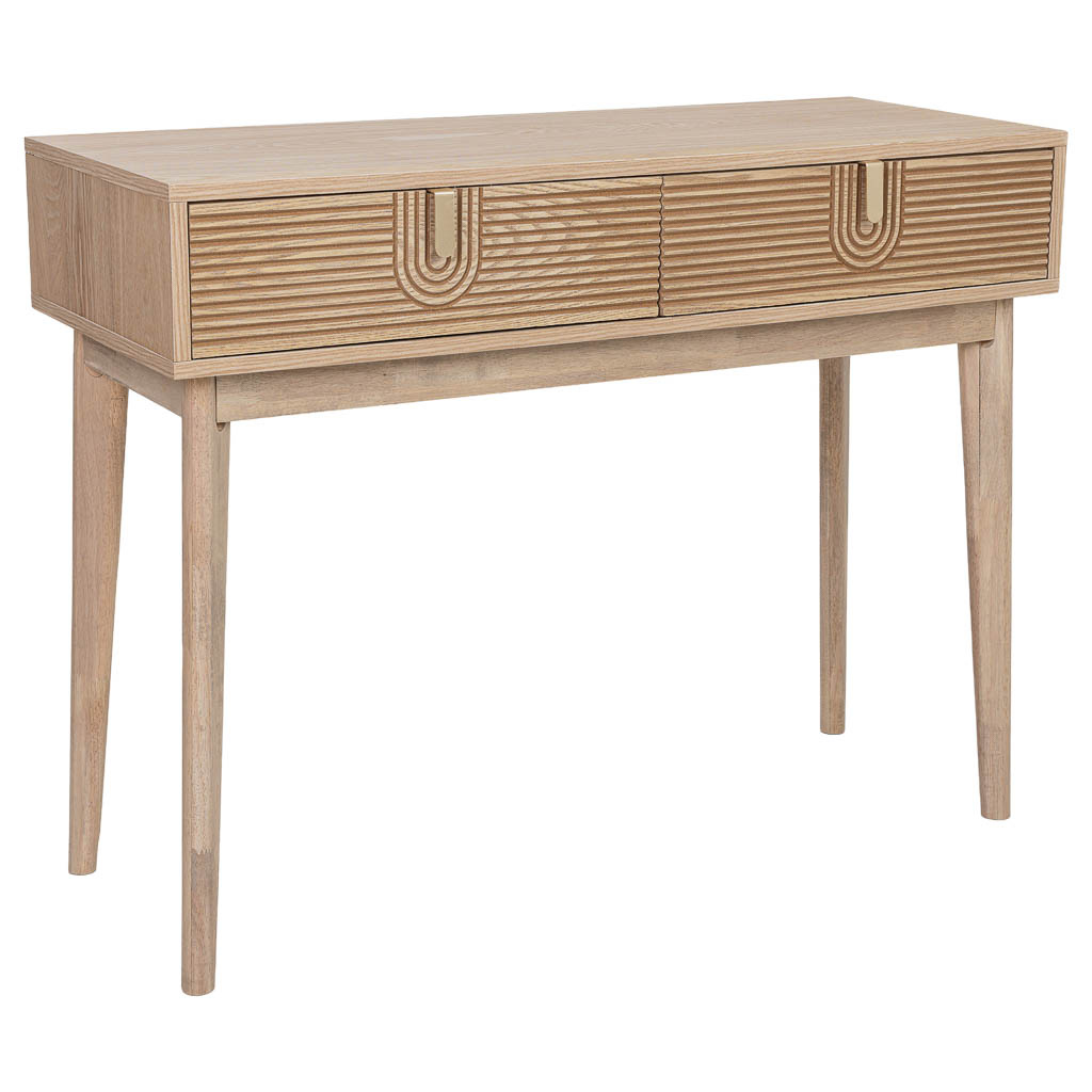 Wonderlust Deco - Recibidor de madera marrón 100x40.5x77h cm Marrón 100x40.5x77h cm