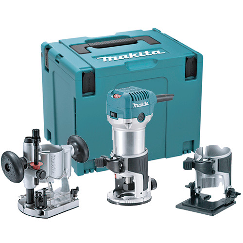 MAKITA - Fresadora Multifunción MAKITA RT0702CX2 710W 35mm + Maletin Makpac Tipo 4
