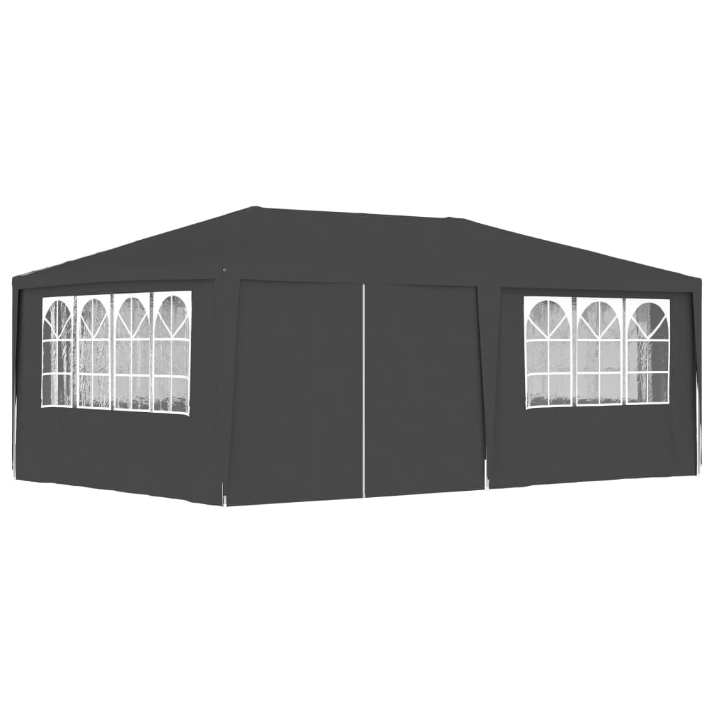vidaXL Carpa Profesional para Fiestas con Paredes 4x6m Tienda Campamento Color Azul,  Blanco,  Antracita y mas