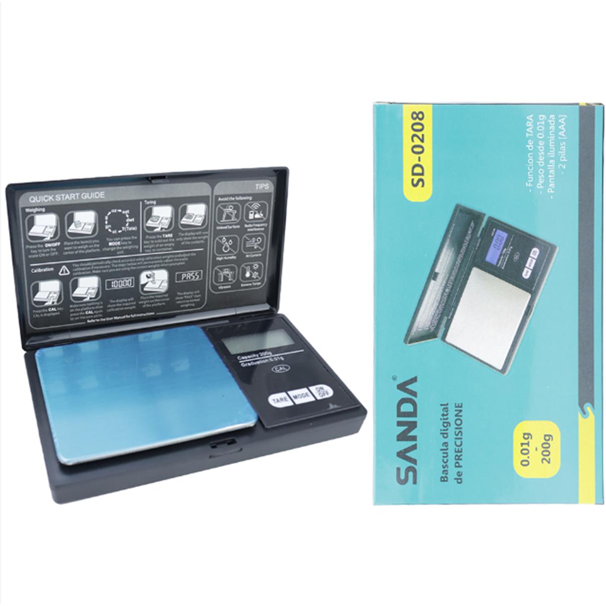 Sanda SD-0208 Báscula de precisión con tapa.