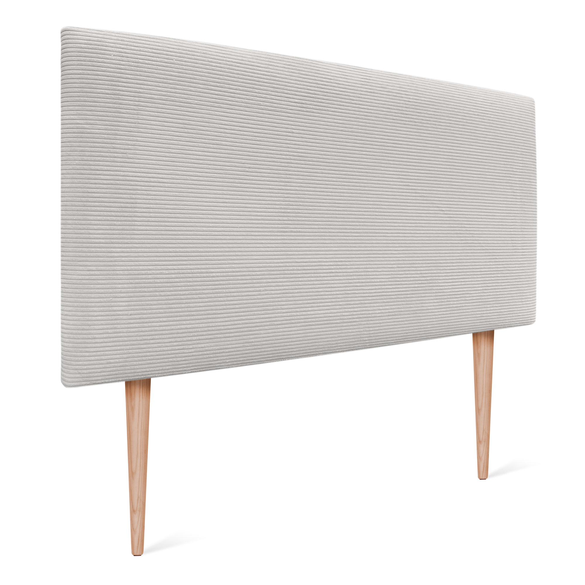 DHOME Cabecero de Pana Liso con Patas Alta Gama Moderno 4cm Grosor