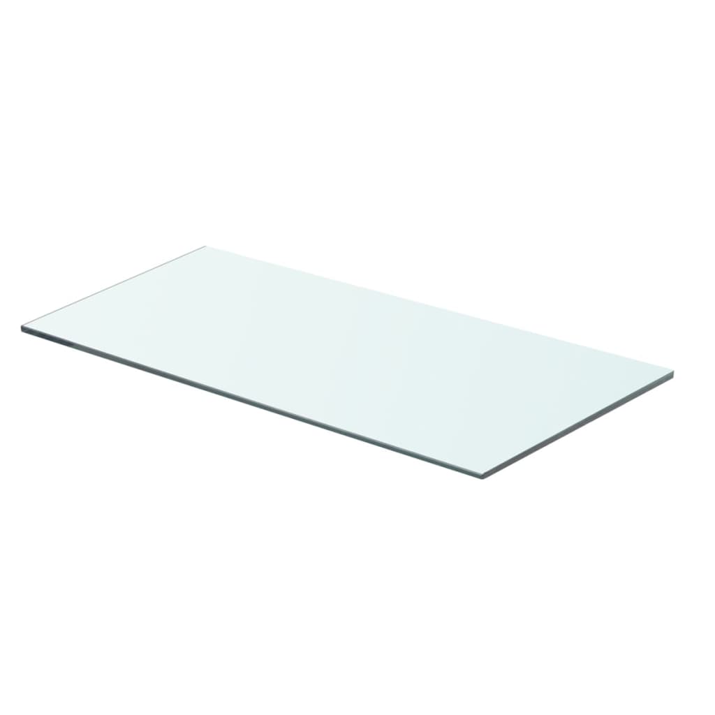 vidaXL Estantes panel de vidrio transparente 60x25 cm Juego de 1 o 2 Mueble Almacenaje Estantería para Oficina, Estudio, Dormitorio Estantería/Librería/ mueble de Almacenamiento