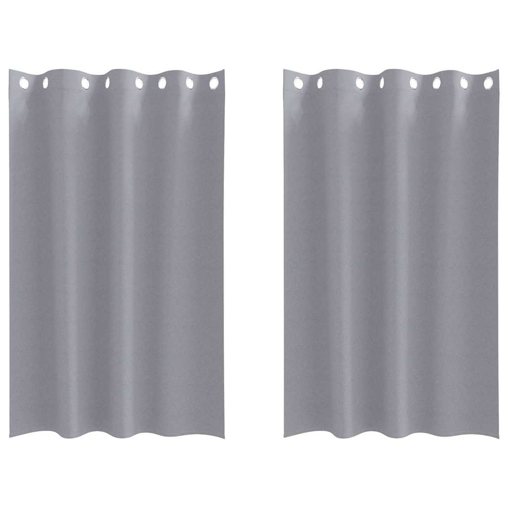 vidaXL Cortinas Opacas con Anillas 2 pcs 175 x 140 cm Poliéster