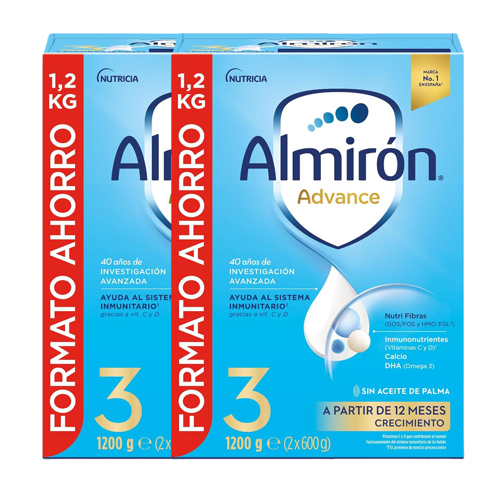 🎀Almirón Advance 3-Leche en Polvo Bebé|Etapa 3|fórmula infantil en polvo apta para bebés de 12 a 18 meses