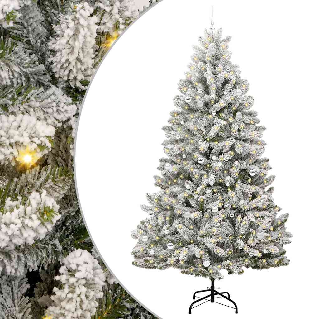 vidaXL Árbol de Navidad artificial 270 cm 300 LED Blanco Cálido