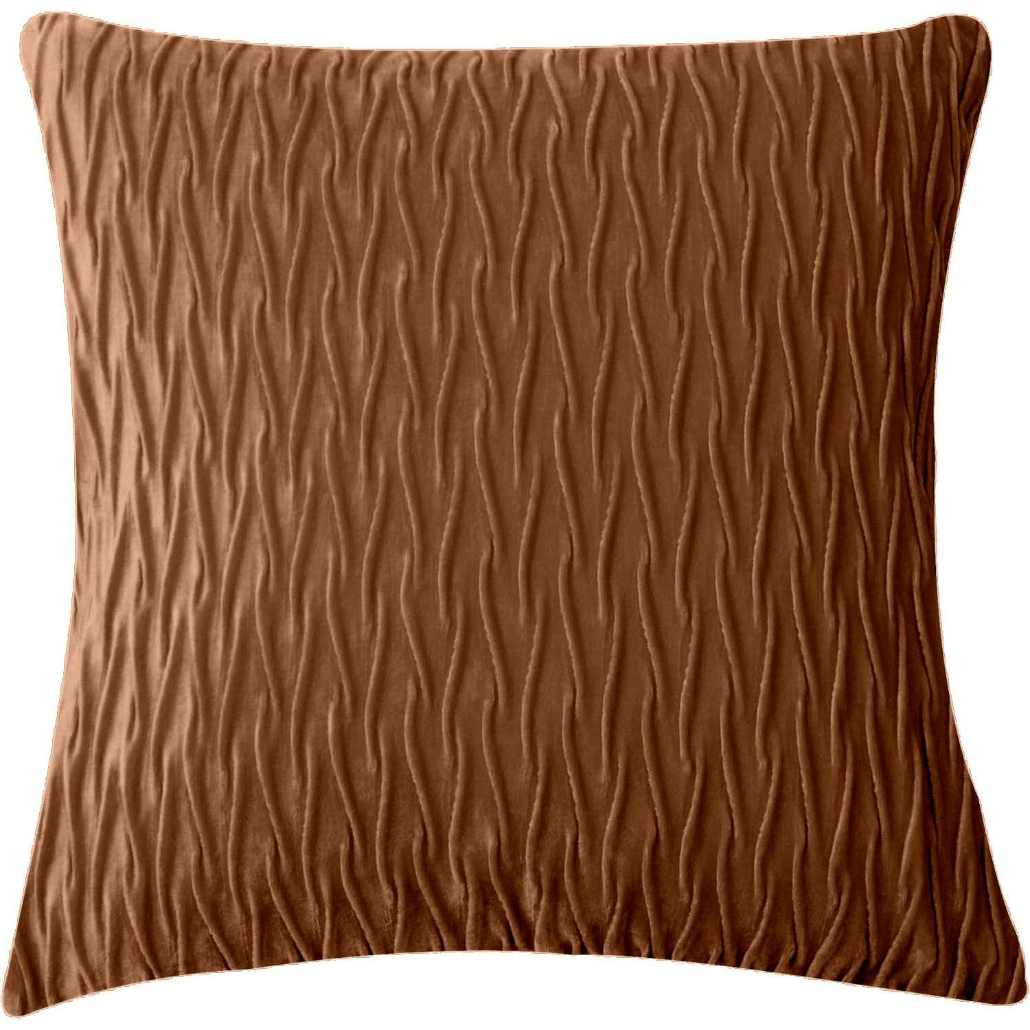 EasySpeed Fundas de Cojín, 2 Unidades, Fundas de Cojines Decorativas, Almohada de Terciopelo con Relieve, para Casa, Salon, Sofá, (Sin Relleno),