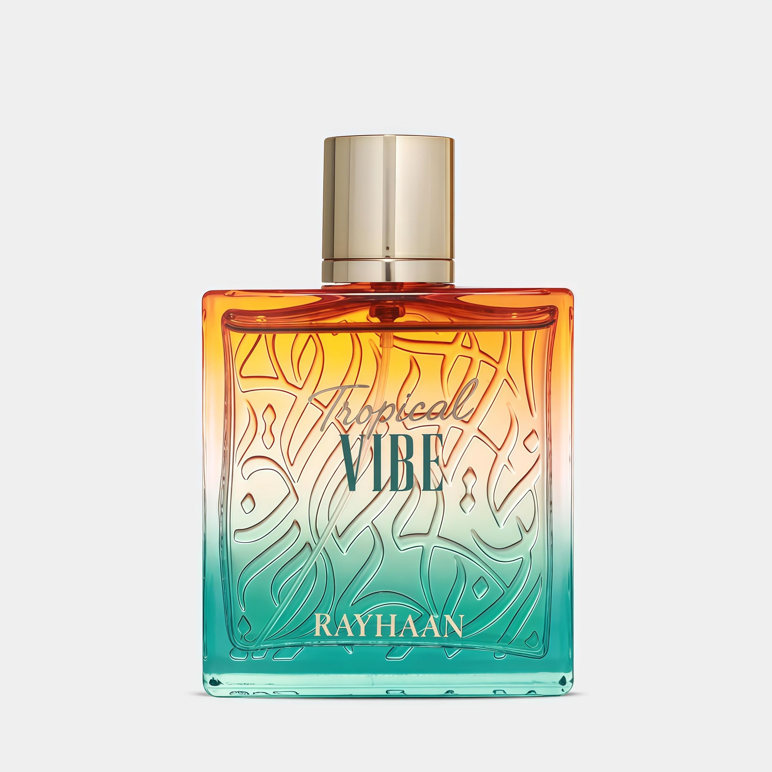 RAYHAAN TROPICAL VIBE 100ml- Perfume Exótico y Elegante con Notas de Mango Maduro y Piña Dulce-Ácida para un Aroma Exótico y Elegante