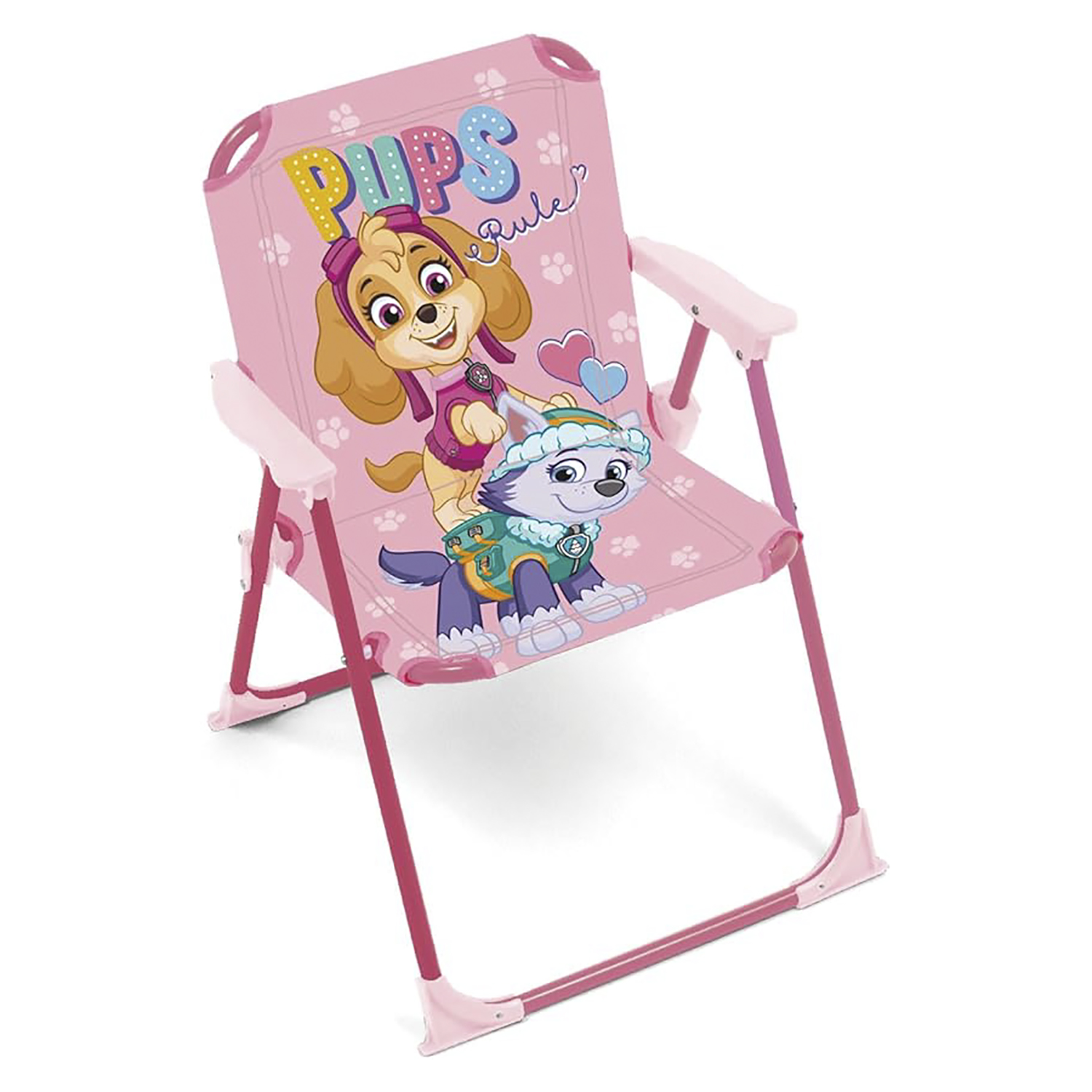 Silla Plegable con Brazos de 38x32x53cm Animado, Silla para Niños para Playa, Camping, Ligero y Cómodo de Transportar, Silla Infantil, Resistente y segura, Uso interior o Exterior Dispone de cierre de seguridad para Evitar el plegado durante su uso