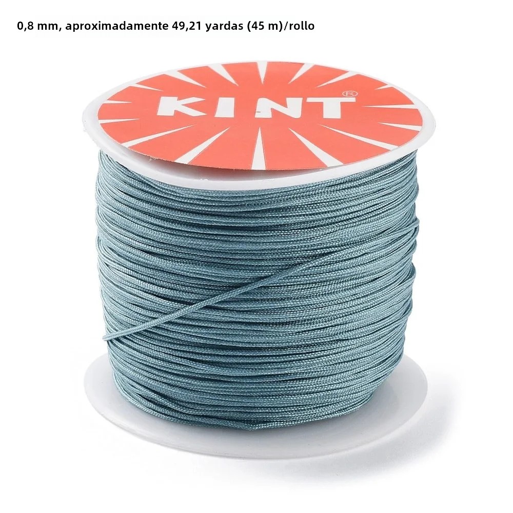 TK Hilo De Nylon 0.8mm Para Pulseras Y Nudos Chinos 100m/Rol Rojo Herramienta Para Manualidades Y Joyería DIY