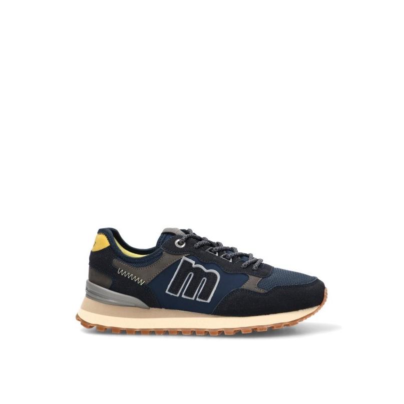 Zapatillas Casual Mustang - Hombre - Suela Plana - Modelo 84868 - Color Marino