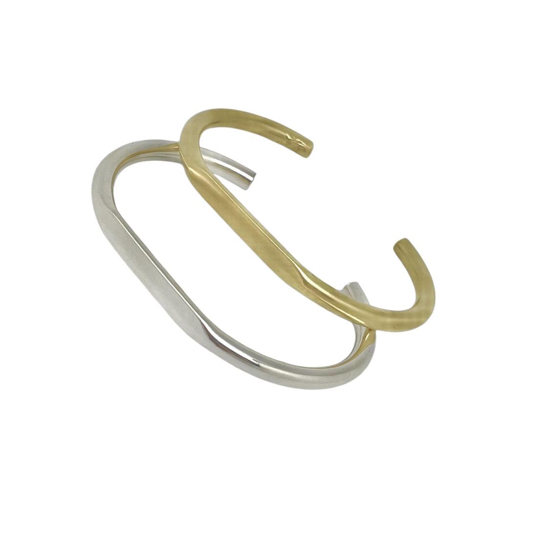 Pack pulseras combo Tubular plata_oro