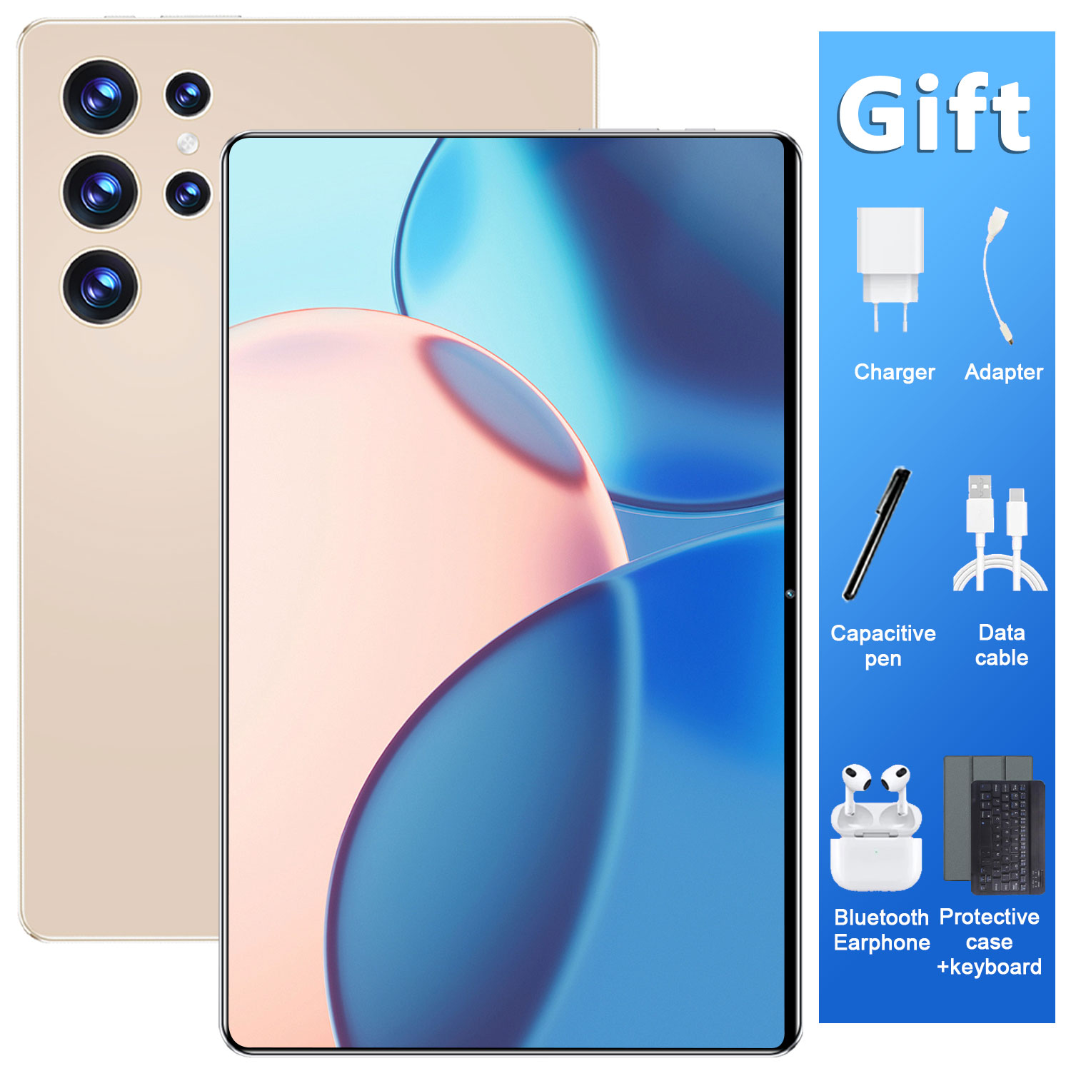 Global Version Original New Tablet 10.36 inch HD 4K Android 13 16GB+1T 20000mAh 5G Dual SIM Bluetooth WiFi GPS Tablet