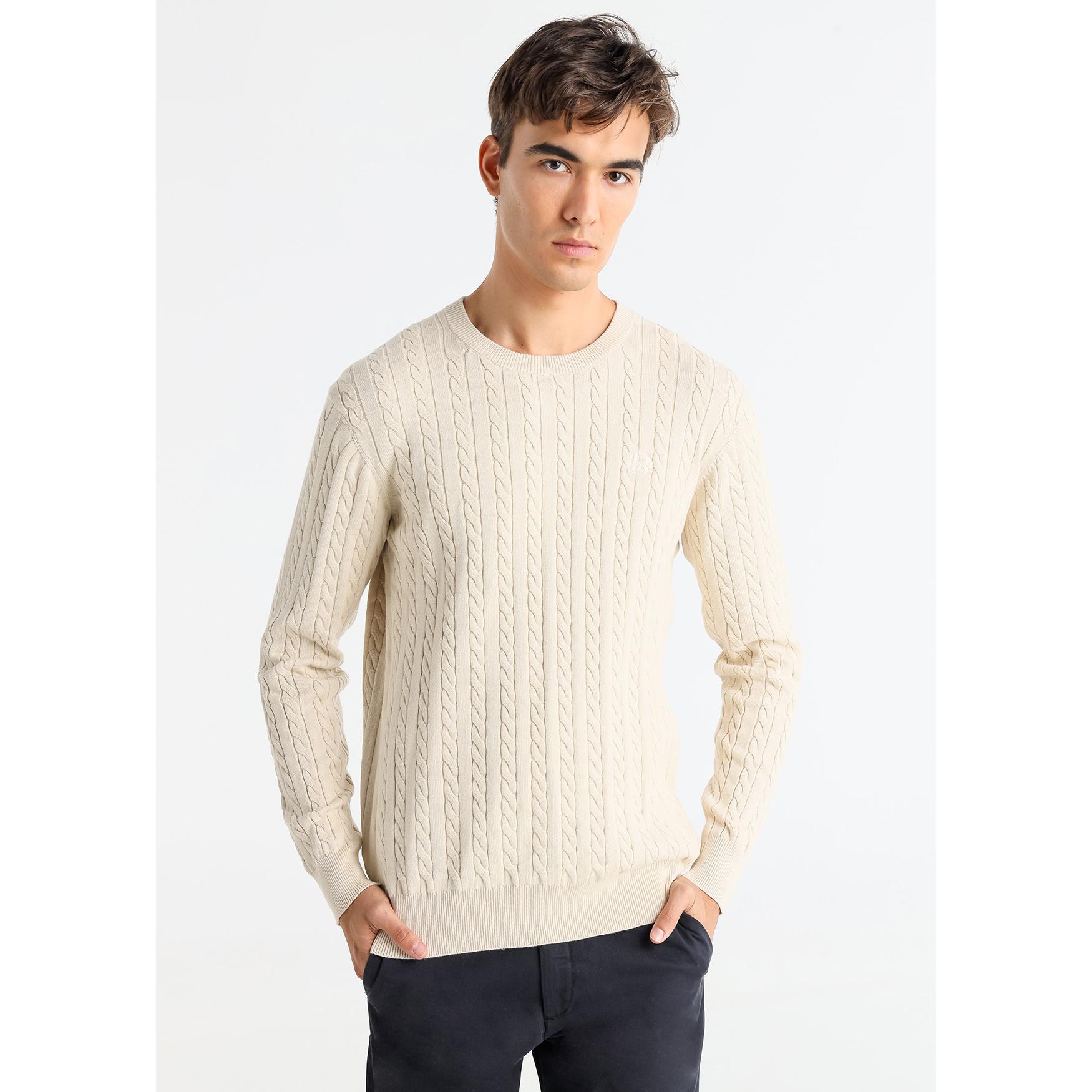 BENDORFF - Jersey canalé trenzado con cuello caja