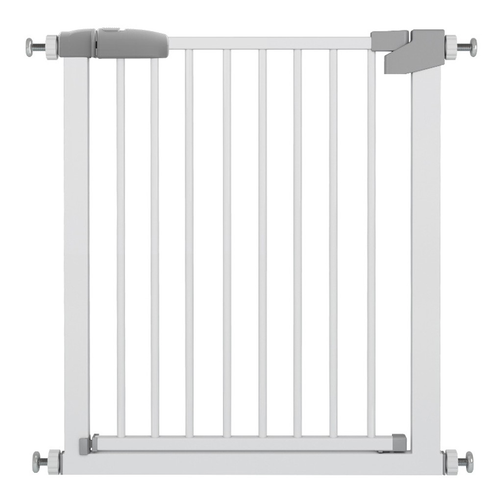 Barrera de Seguridad Blanca 75-82cm | Cierre Automático y Montaje sin Tornillos | Para Puertas, Pasillos o Escaleras