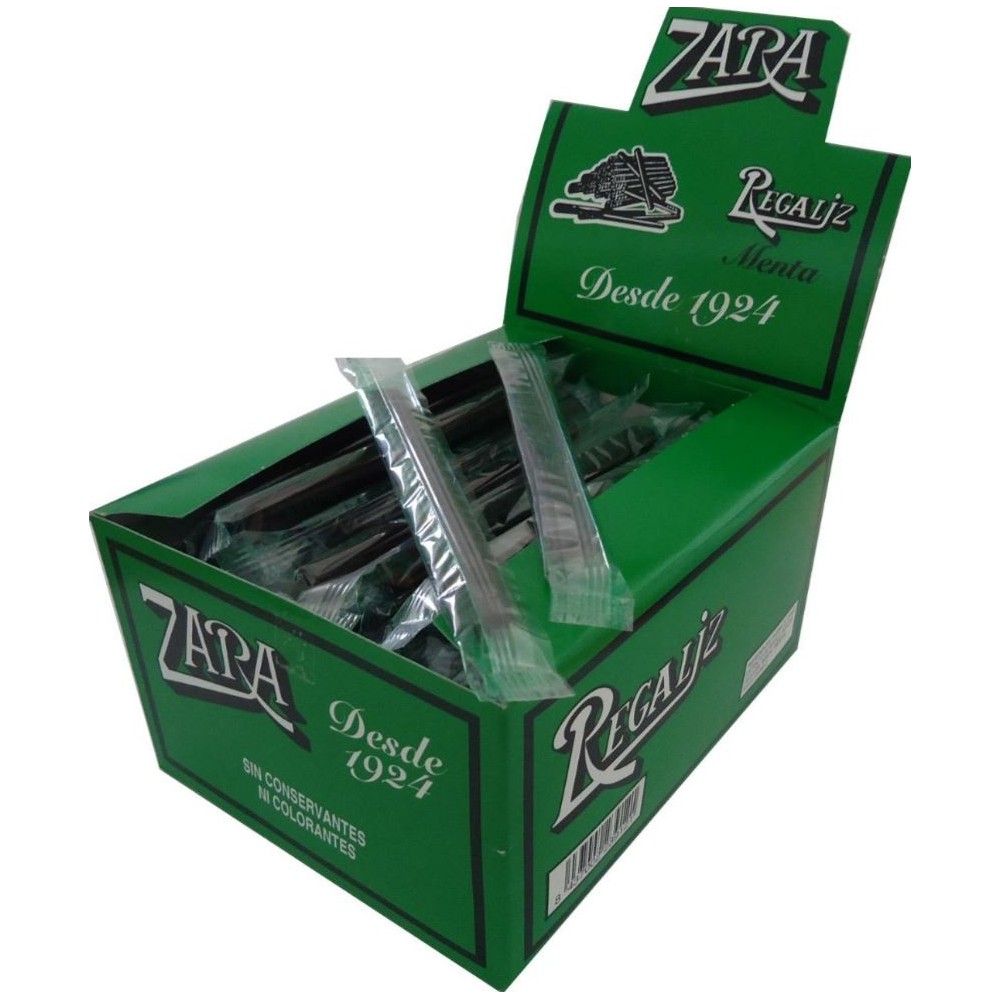 Regaliz Zara en Barritas – Caja de 100 Unidades – Disponible en Sabores Mentolado, Sin Azúcar y Natural – Regaliz en Barras de Sabor Intenso, Ideal para Compartir, Regalar o Venta en Tienda