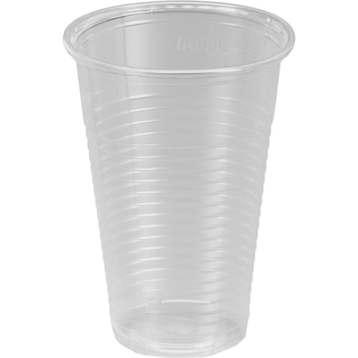 Algon - Set de 25 Vasos Transparentes 200cc - Reutilizables y Duraderos