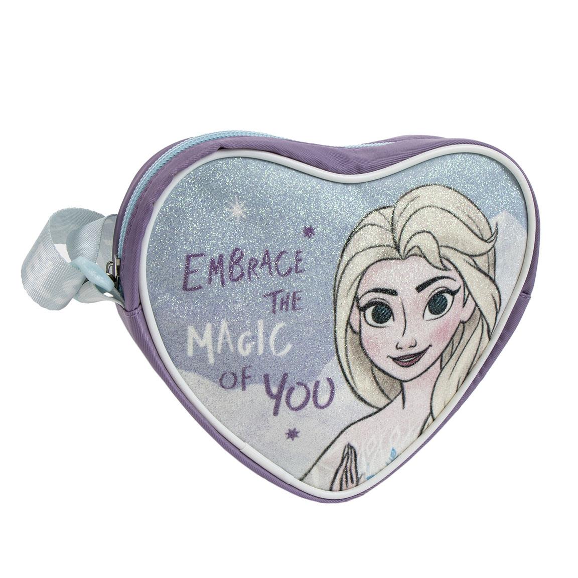 BOLSITO ELSA DE FROZEN CON FORMA DE CORAZÓN. TAMAÑO 16X13X4CM. Cerdá LIFE'S LITTLE MOMENTS