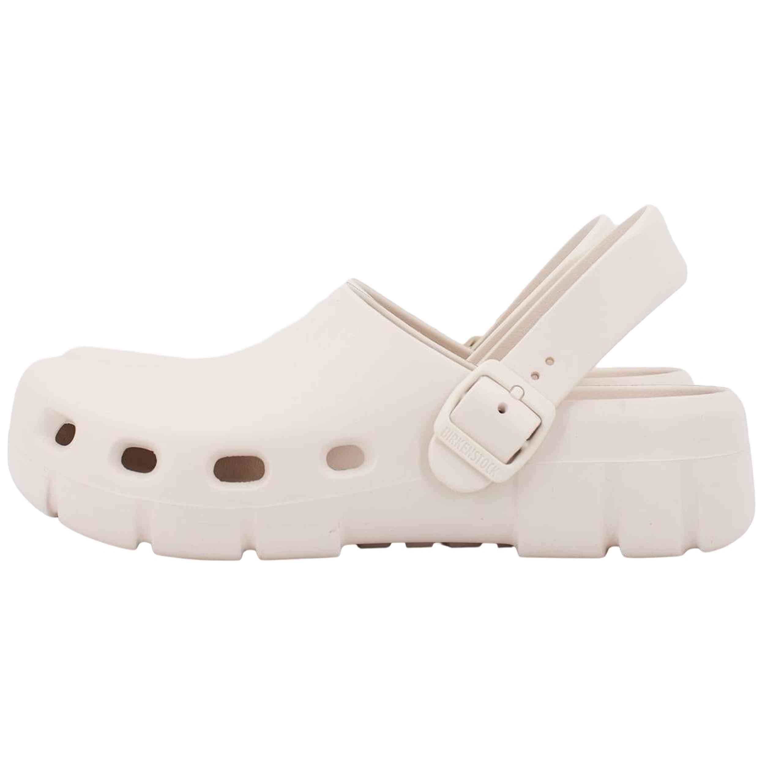 Zuecos Birkenstock modelo Mogami EVA "Eggshell" para hombre y mujer en color Blanco