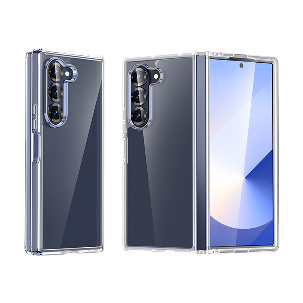 Carcasa transparente PACIFICO para Samsung Z Fold5/6/7/Z Fold 8 Ultra, funda plegable cristalina sin amarilleo