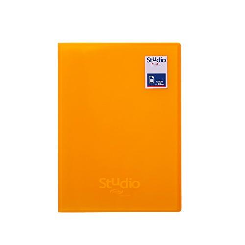 Pardo Studio Style - Carpeta 30 fundas tapas polipropileno, color naranja