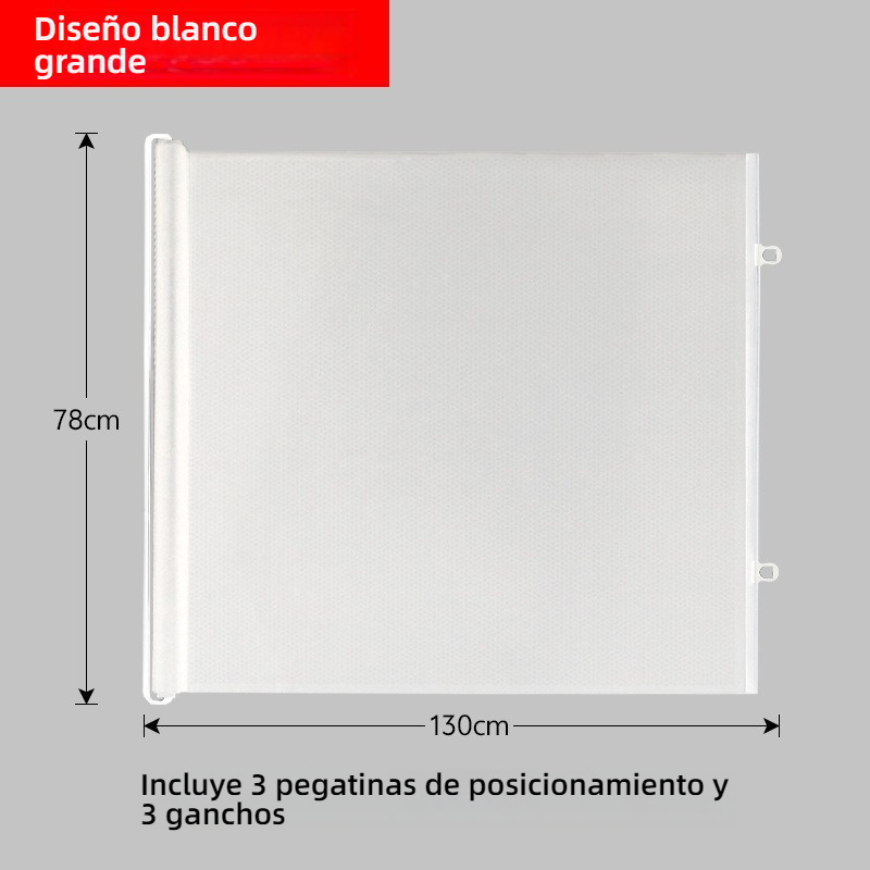 Puerta retráctil para gatos, barrera antiescape y antissaltos, panel separador ajustable para puertas y pasillos, fácil de instalar.