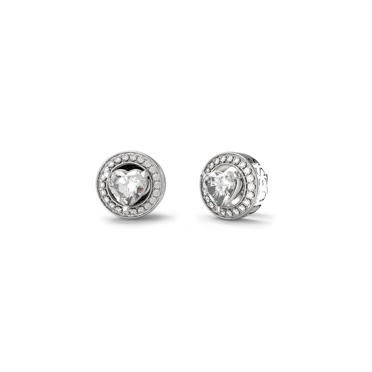 Guess Pendientes Mujer Earrings M'ama Non M'ama De Acero Plateado Jube04669jwrht-u